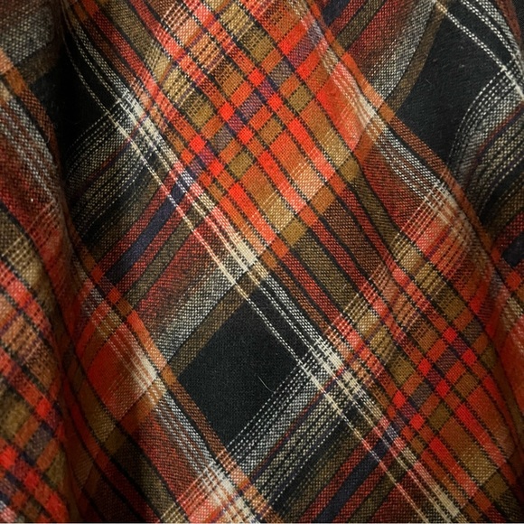 Vintage plaid wool maxi skirt SZ 2 - Picture 2 of 2